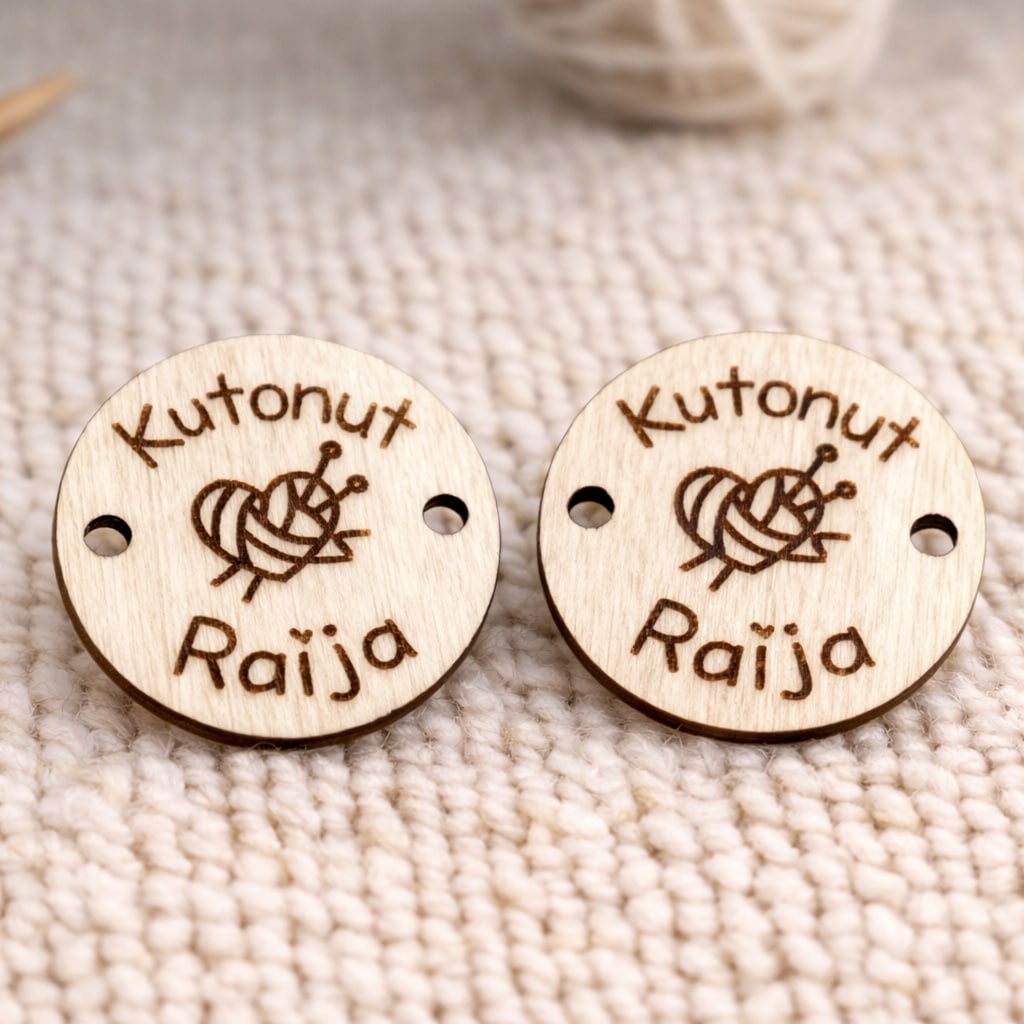 Kutonut -käsityömerkki omalla nimellä